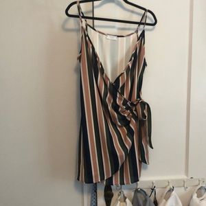 SAGE the label mini wrap dress, size M
